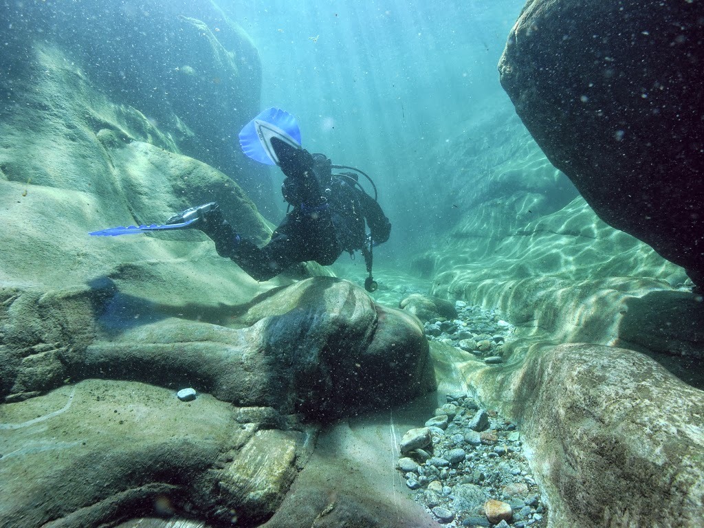 opticallyaroused:  Crystal Clear Waters Of Verzasca River 