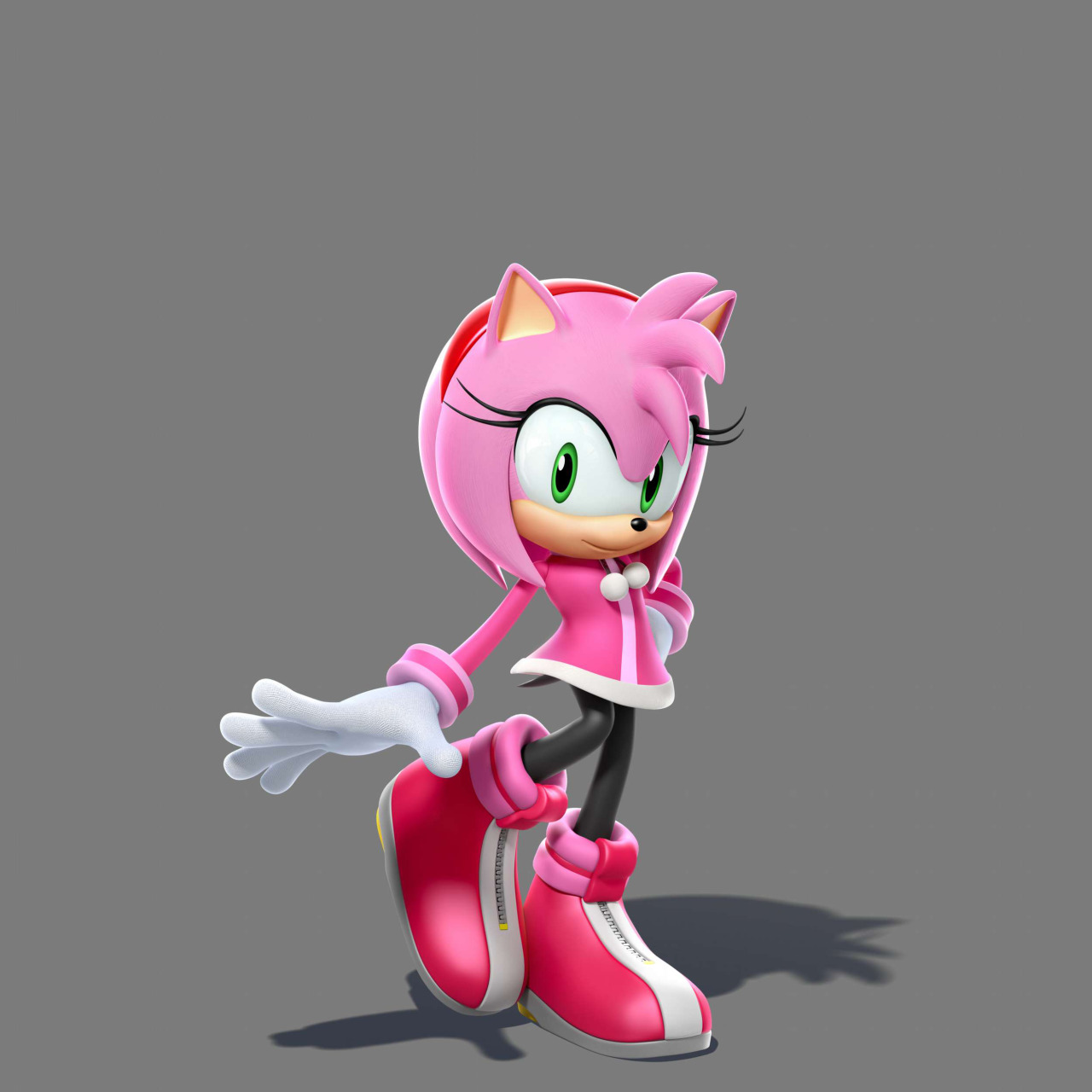 delaynez:  Amy Rose, Blaze the Cat, Rouge the Bat, and Sticks the Badger in Mario