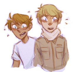 mochafluff:  they’re probably making those surprised faces bc they realized how gay they are