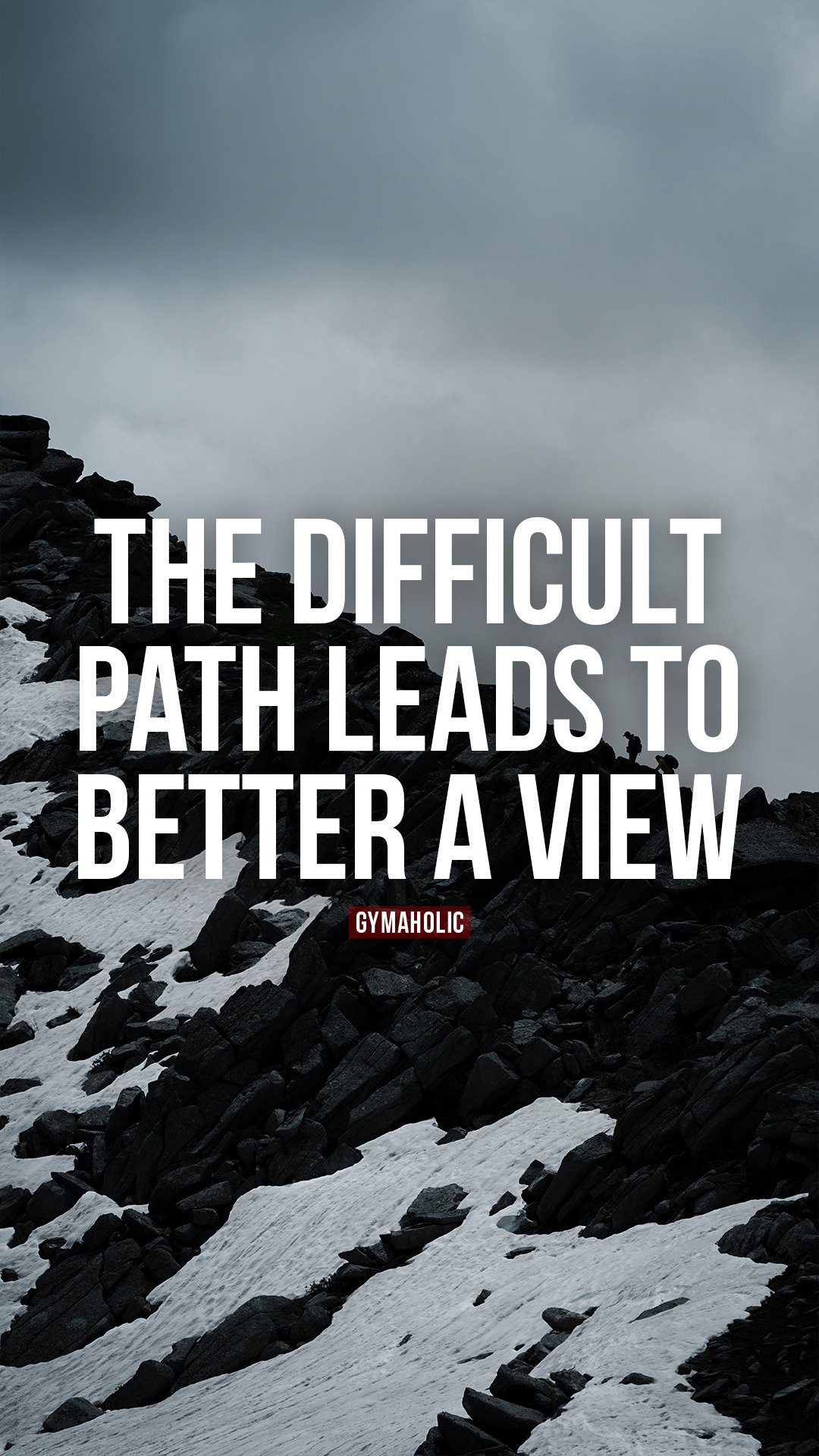 The difficult path leads to better a view