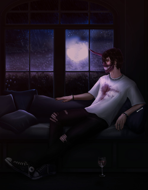 dandelionartwork: “so i grab the red wine on rainy days and then i pour itcuz i’ll age a