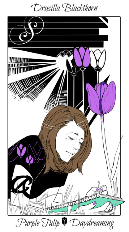 cassandraclare:The Blackthorn family. Flower cards by Cassandra Jean.