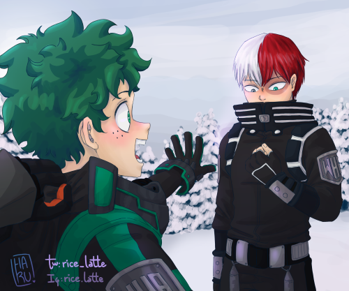 Second take on the MHA movie suits, now featuring Shouto Todoroki ~ I can already FEEL Deku fanboyin