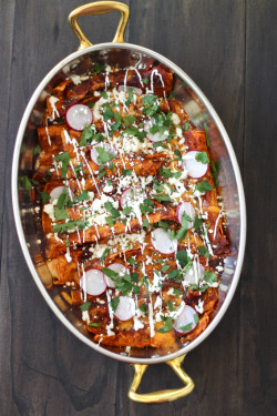 foodiebliss:  Red Chile And Cheese EnchiladasSource: