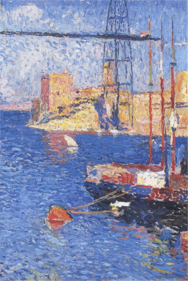 The Port of Marseilles transhipping, Henri MartinMedium: oil,canvashttps://www.wikiart.org/en/henri-martin/the-port-of-marseilles-transhipping #martin#henrimartin#impressionism