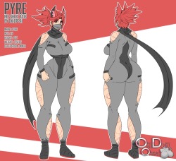 Oki-Doki-Oppai:  My Old Oc Pyre Now Has A Ref Full Body.     Full Resolution File