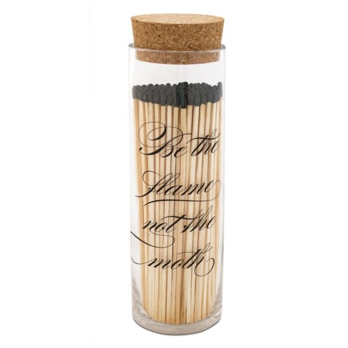 Skeem Design’s matches come in jars with attitude.