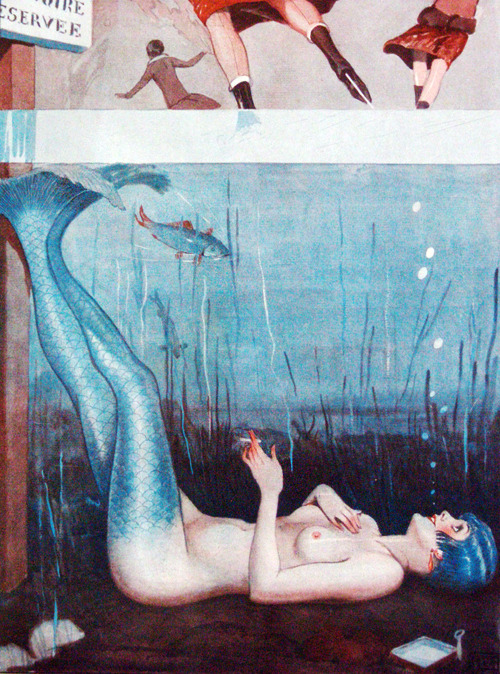 beasti:vintagegal:“Sous la Glace” by Georges Léonnec for La Vie Parisienne, 1926Always 