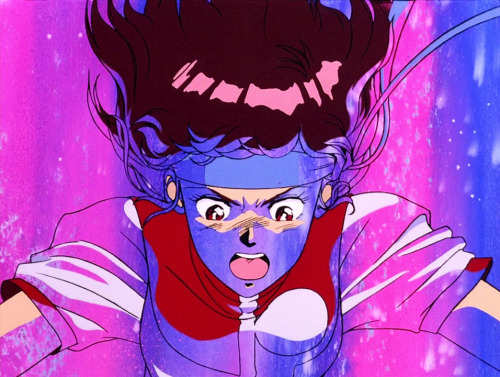 80sanime:  1979-1990 Anime PrimerGunbuster (1988)In the near future, mankind is under attack by insectoid aliens. While they are still a long ways from Earth, measures are being taken to prevent them from ever reaching it via the development of combat