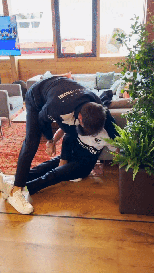 Pierre And Yuki Doing Couple's #CupChallenge