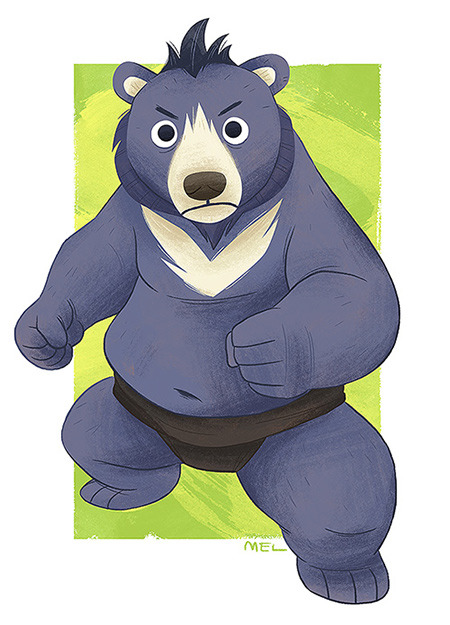 meldraws:  Kuma, a young bear who is thrown into the brutal world of sumo. Will his natural talent bring him glory in the dohyo? 