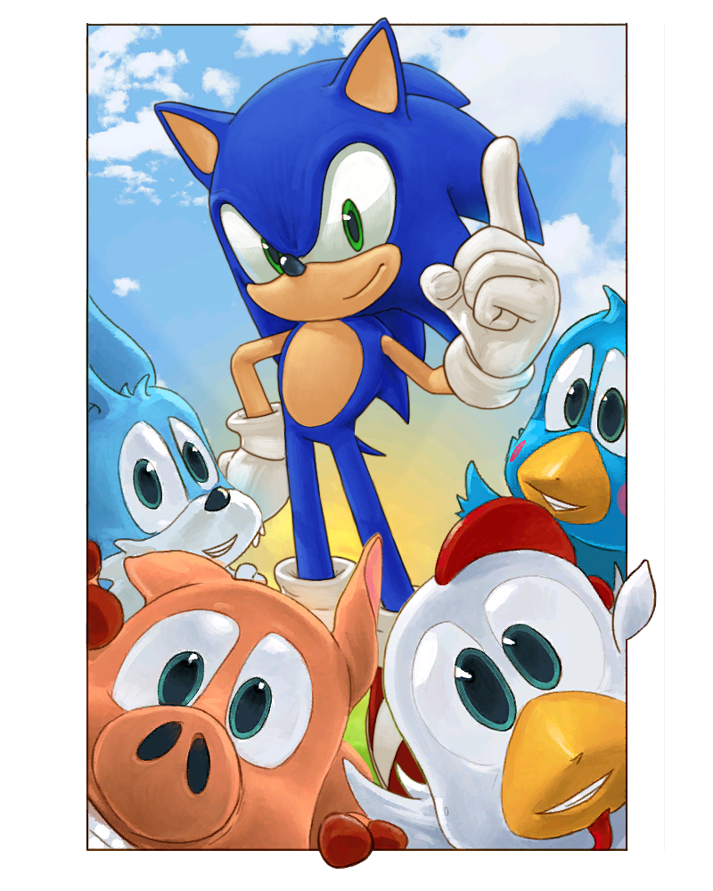 Sonic The Hedgeblog — The ending artwork for Sonic, from 'Sonic Jump'...