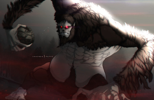 chainedpuppy:Zeke in his Beast Titan form Zeke Yeager © Hajime Isayama [ Shingeki no Kyojin | Attack