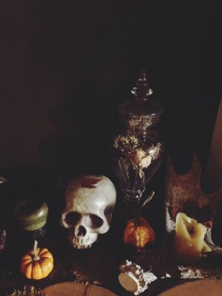 marshmallowxmoon:  A part of my samhain altar.