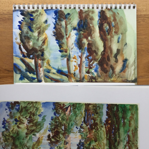 John Singer Sargent master copies, week 1 