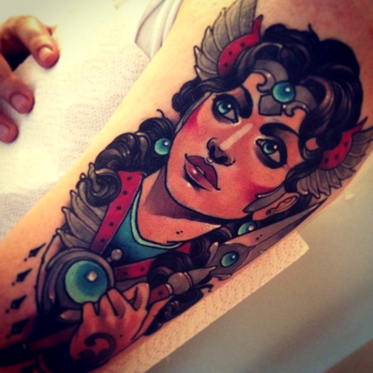 thievinggenius:  Tattoo done by Vitaly Morozov. http://instagram.com/mvtattoo