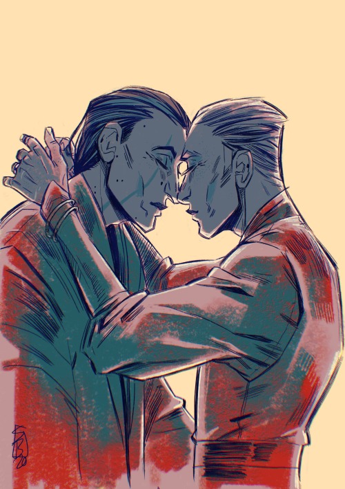 itssteffnow:I did this Old Men Kylux art for a dear friend! It was time for some fluff and these two