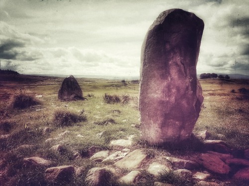 &lsquo;Horse and Foal&rsquo; Standing Stones (Former Stone Circle), Hadrian&rsquo;s Wall, Haltwhistl