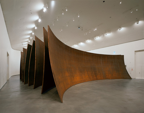 contemporary-art-blog:Richard Serra in Guggenheim Bilbao Museum.