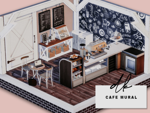 Hospitality MuralsD O W N L O A D | PATREON (FREE)- 2 walls (1 cafe and 1 restaurant/bar theme)- BGC