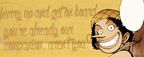 kisachis:  Luffy's first offer to join the crew.