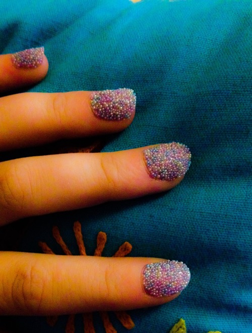 Glass Beads On Nails