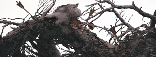 La coppia del giorno: Arya and the Hound, di AJ Frena.wardoggie: “The Hound and the Wolf,&rdqu