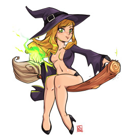 dalehan:  Forgot to post this one. Witchy themed Felina for @medeister ‘s birthday duriing halloween.