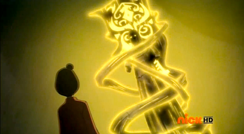 firebendthesun:  Sorry guys I can’t get enough of this image. There are THREE beings that we know of that this statue IS related to in some way. 1st: The Avatar (Wan?). Why? It’s in the hall of statues, and yeah enough said.  2nd. Unalaq: LOOK AT