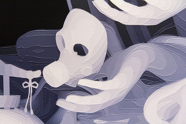 hifructosemag:  Using countless transparent layers of gouache, Japanese artist Kazuki