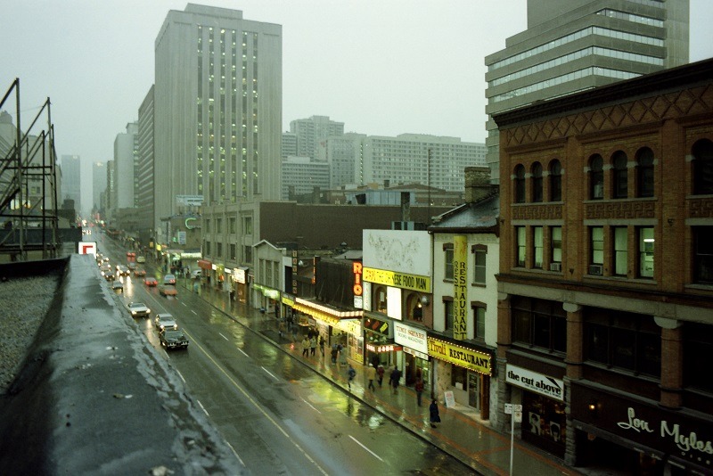 avardwoolaver:  Yonge Street, Toronto, 1982  From my new book “Toronto Flashback