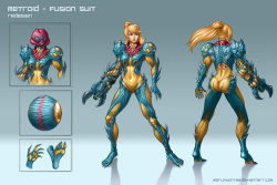 cheschirebacon:  badwasabi:  Metroid: Fusion Suit Redesign by imDRUNKonTEA   yes!
