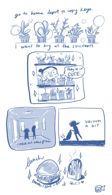 Just a boring lazy journal comic about moving. 