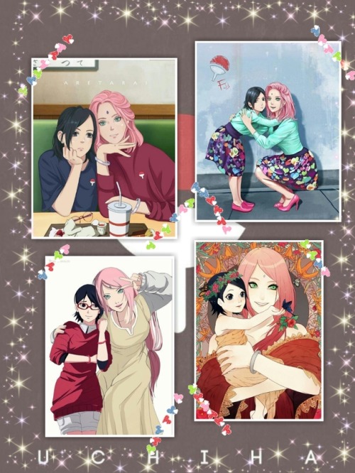 Sakura y Sarada Uchiha 