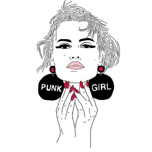 Obsessed with this @meganmagdalena illustration of @milliesykess from our #punkgirls @doodad_and_fan