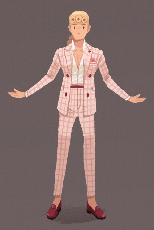 Passione Boss sketch, inspired by Gatsby’s pink suit