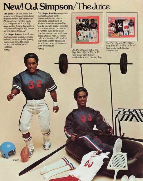 O.J. Simpson action figure by Mego.