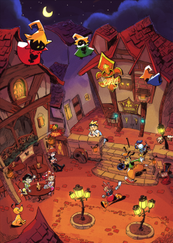 cigardoesart:i see the preview of this from months back made rounds and i can finally share the full version of it now! traverse town piece done for the dearly beloved @kh15thfanzine !! thank you guys for having me and congrats on making such a beautiful