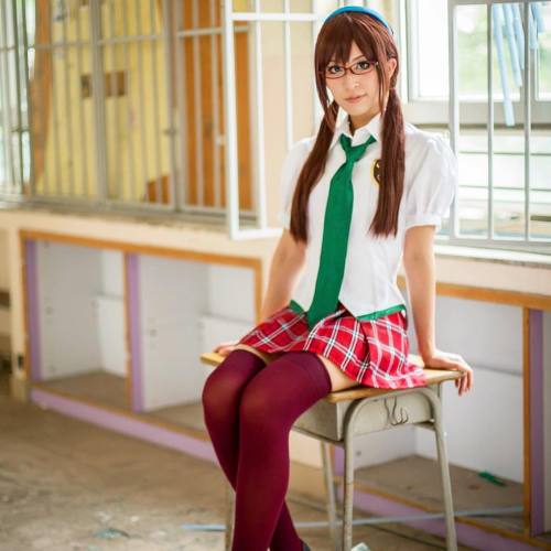 #makinamimari #evangelion #cosplay #anime #japan #zettairyouiki #stockings #medias #kneehighsocks #a