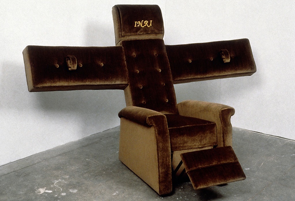 dangerouslygeneralmad: CHRISTOPHER CHIAPPA Lazy Boy Crucifix, 2000 