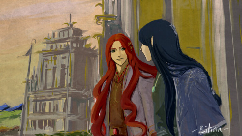 yavieriel:(via one day in Formenos by ~eilian on deviantART)Because Fingon and Maedhros fascinate me