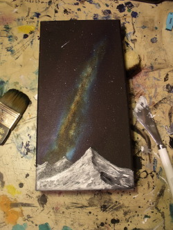 spaceoncanvas:  Space Mountain Speed Painting