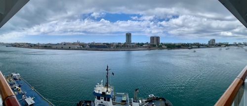 La Vie en Cruise I - Panoramic View of San Juan, Puerto Rico, United States, from our room veranda, 