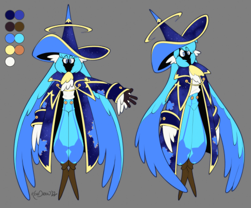 Made a simple reference for my Seraphim angel witch, Aster Alatus!