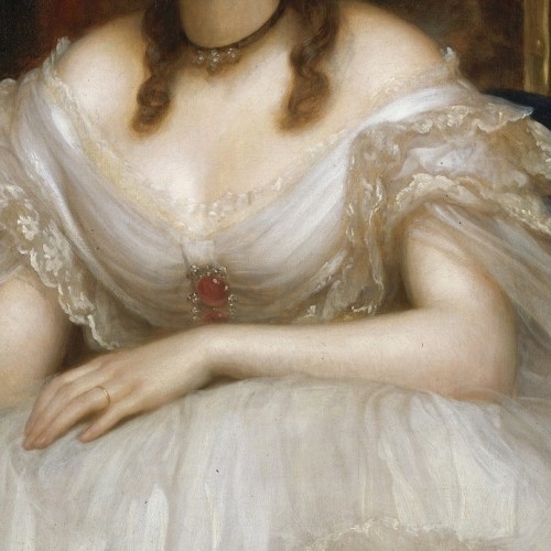 die-rosastrasse:White in paintings of women ♥Gustave-Jean Jacquet; Thomas Couture; Franz Xaver Winte