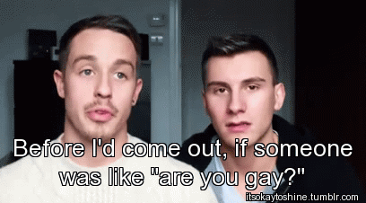 itsokaytoshine:  Jake and Christian’s advice on how to react when someone comes out! Video here!