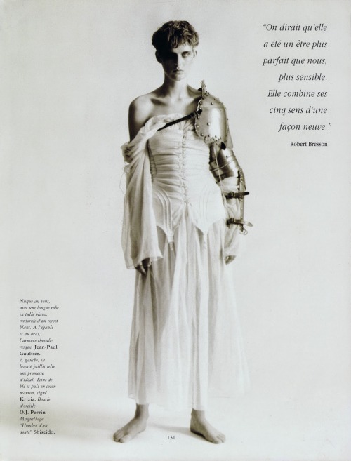 froideurs: ‘Une passion pour Jeanne d'Arc’. Stella Tennant by Paolo Roversi for Vogue Pa