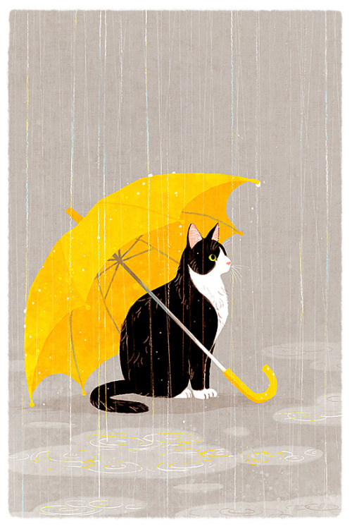 shinoillustration: 雨宿り