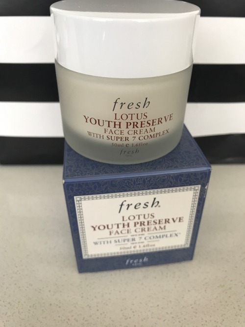 Fresh Lotus Youth Preserve Face Cream So this year I randomly got an insane breakout that took me fo