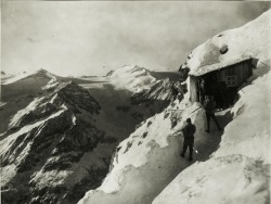 thisdayinwwi:  thisdayinwwi:Viewpoint Cercen Peak: Mandron and Lobbia Alta Jan 7 1918 Standpunkt Cercen-Spitze: Mandron und Lobbia Alta - BAG 15427382   Observation stand: view against Presanella Jan 7 1918 Beobachtungsstand: Blick gegen Presanella